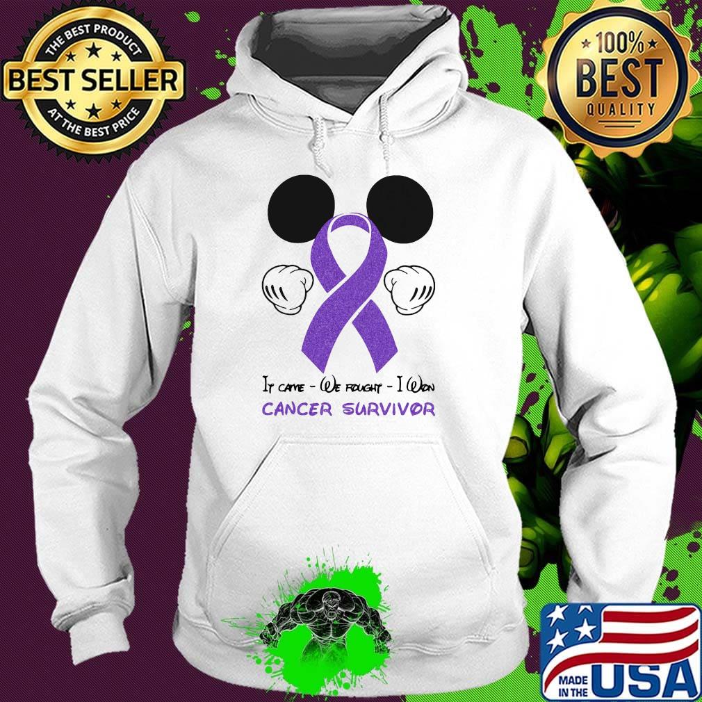 Official Mickey mouse If came we fought I won cancer survivor s Hoodie Official Mickey mouse If came we fought I won cancer survivor s Hoodie