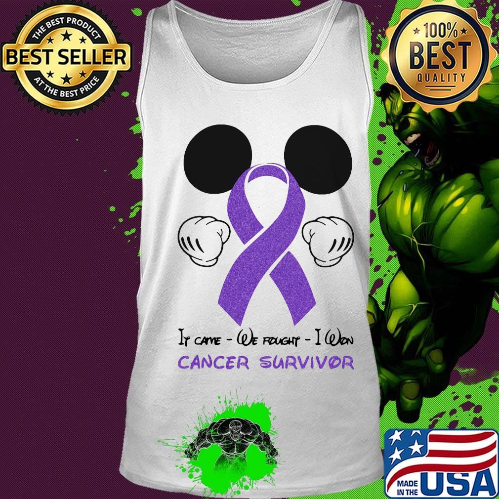 Official Mickey mouse If came we fought I won cancer survivor s Tank top Official Mickey mouse If came we fought I won cancer survivor s Tank top