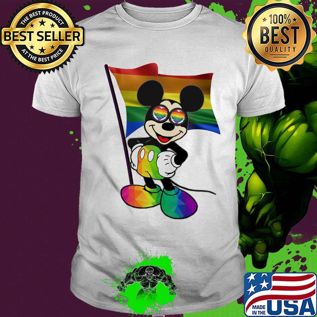 Official Mickey mouse LGBT flag shirt