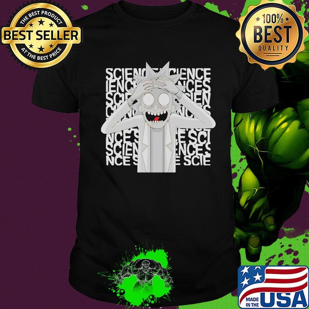Official rick morty science shirt