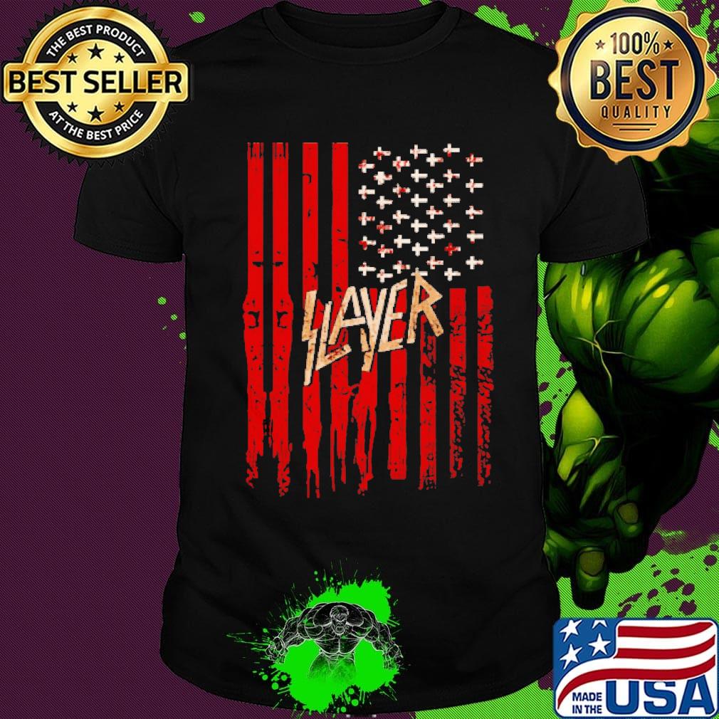 Official Slayer American flag shirt