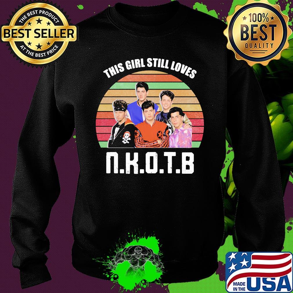 Official This girl still loves NKOTB vintage s Sweater Official This girl still loves NKOTB vintage s Sweater