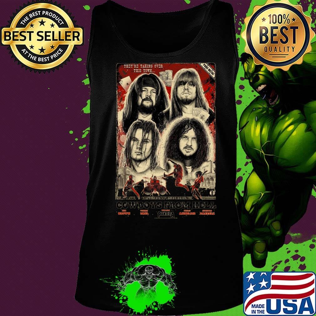 PANTERA COWBOYS FROM HELL 30TH ANNIVEARSARY POSTER BY PAUL JACKSON SHIRT Tank top PANTERA COWBOYS FROM HELL 30TH ANNIVEARSARY POSTER BY PAUL JACKSON SHIRT Tank top