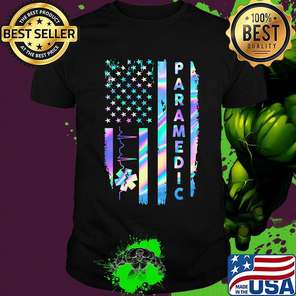 Paramedic American Flag Independence Day Shirt