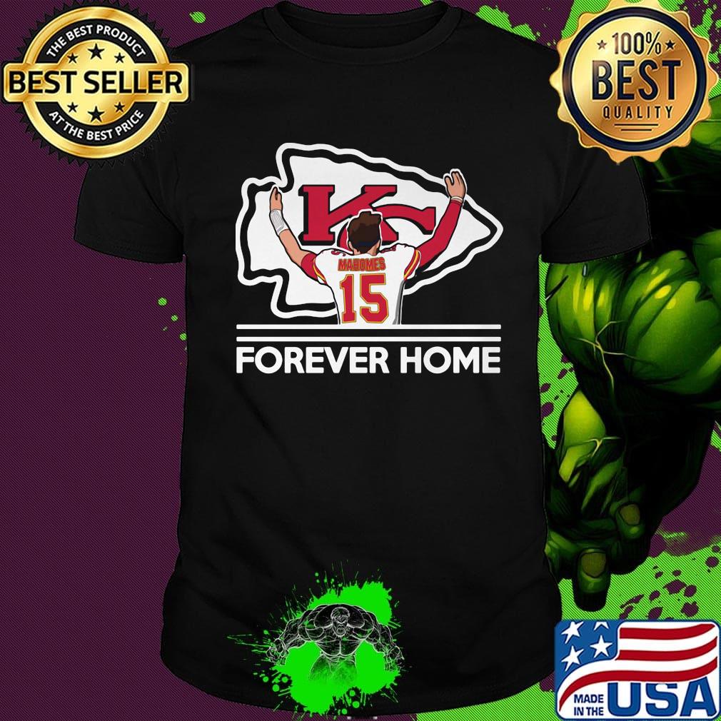 Patrick mahomes forever home kansas city chiefs football logo shirt