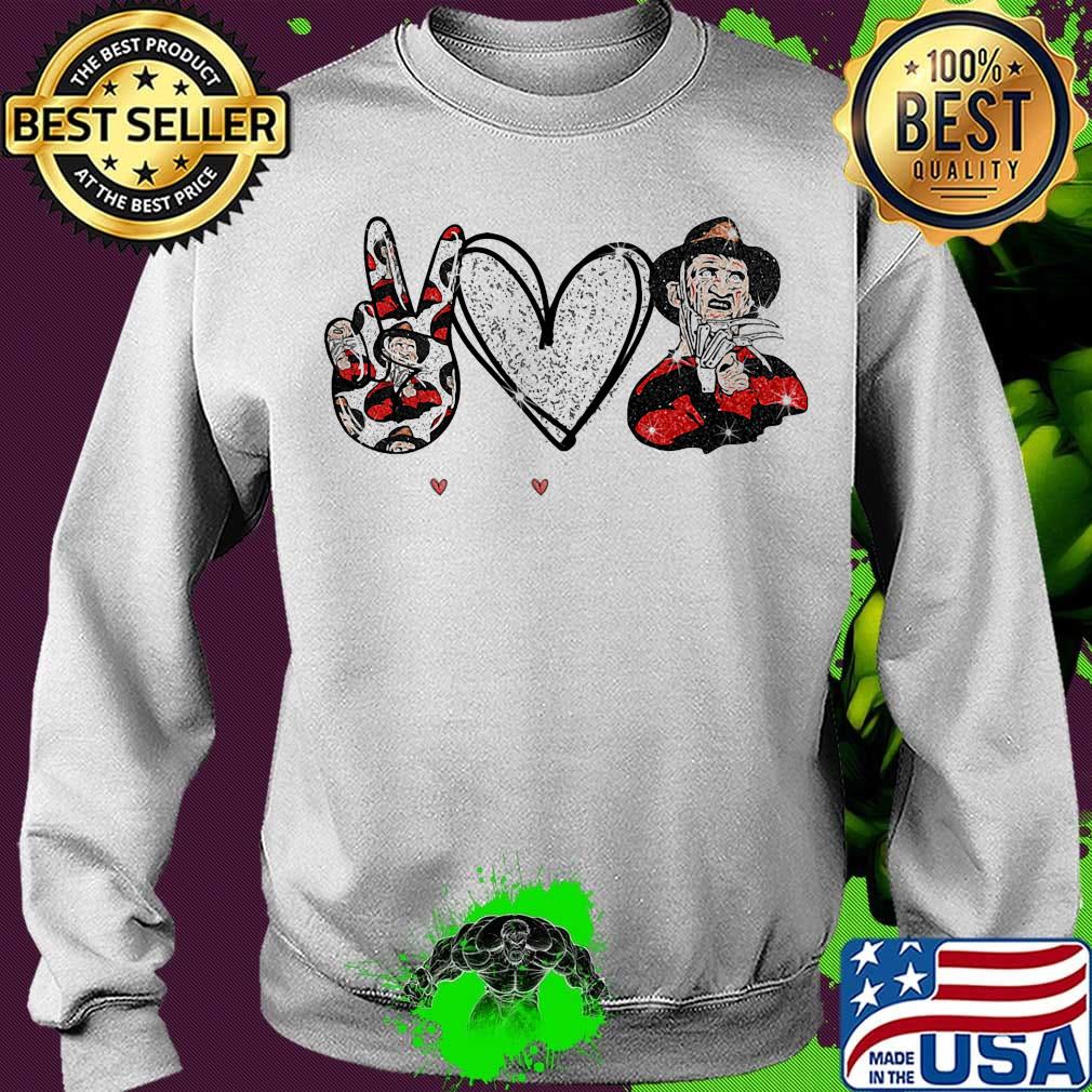 Peace love freddy krueger s Sweater Peace love freddy krueger s Sweater