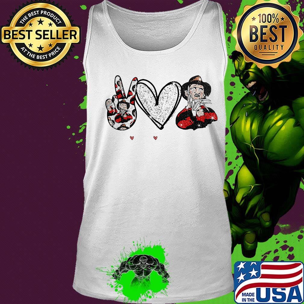 Peace love freddy krueger s Tank top Peace love freddy krueger s Tank top