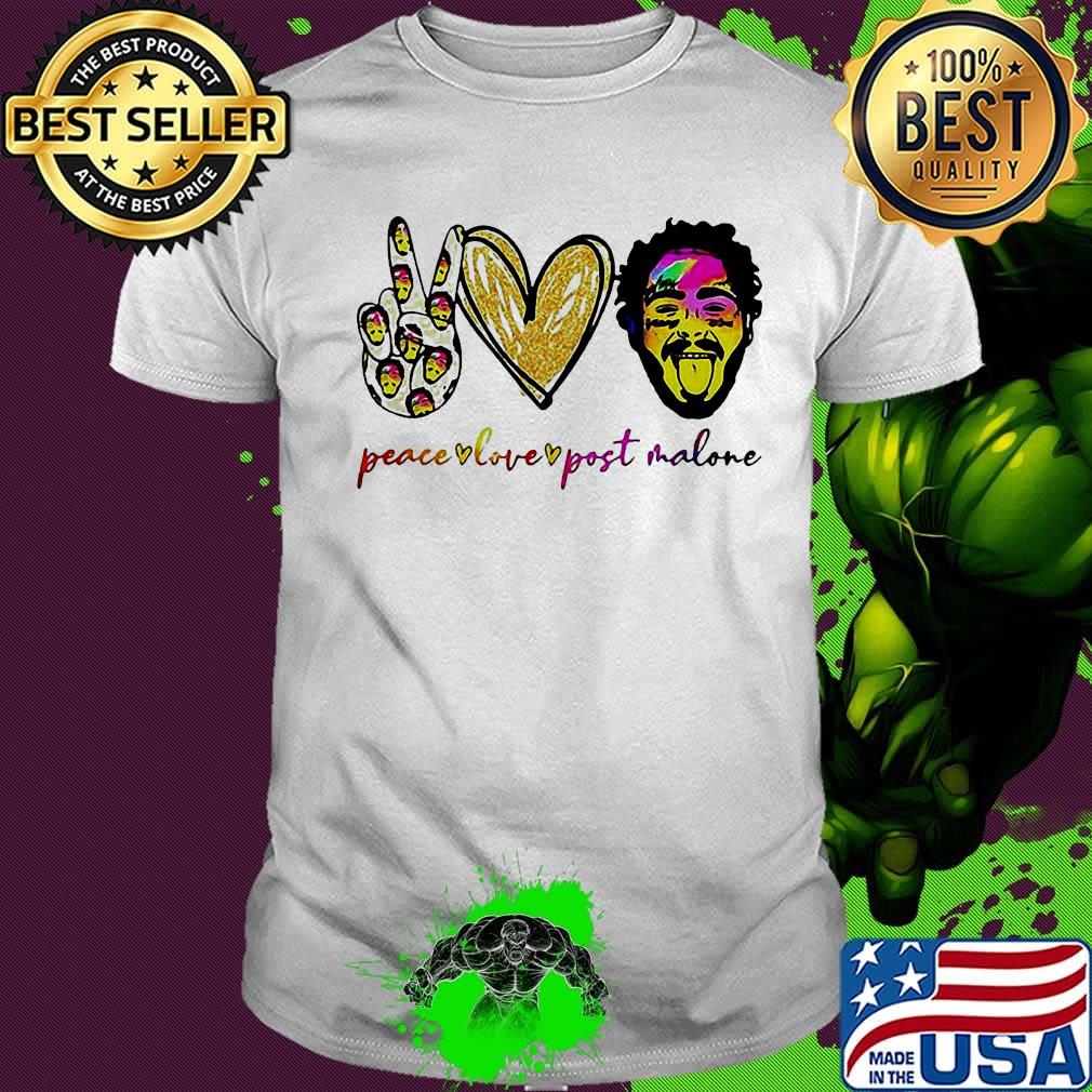 Peace love post malone heart shirt