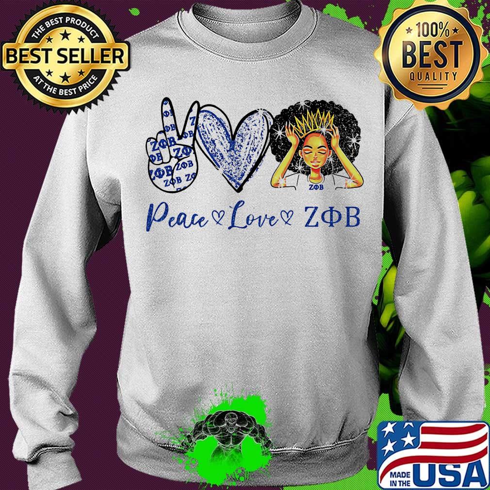 Peace love zib black queen shhirt Sweater Peace love zib black queen shhirt Sweater