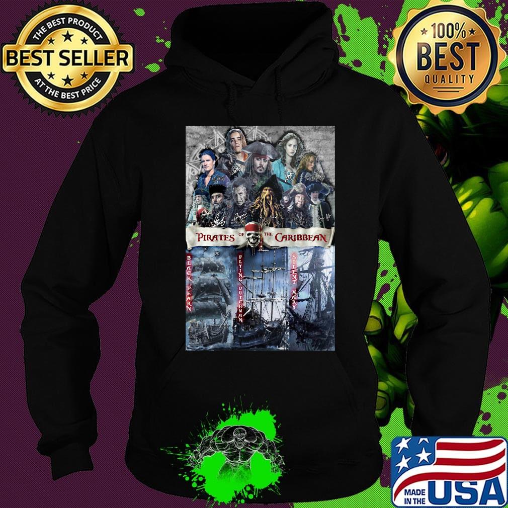 Pirates of the black pearl flying dutchman silent mary caribbean signatures s Hoodie Pirates of the black pearl flying dutchman silent mary caribbean signatures s Hoodie