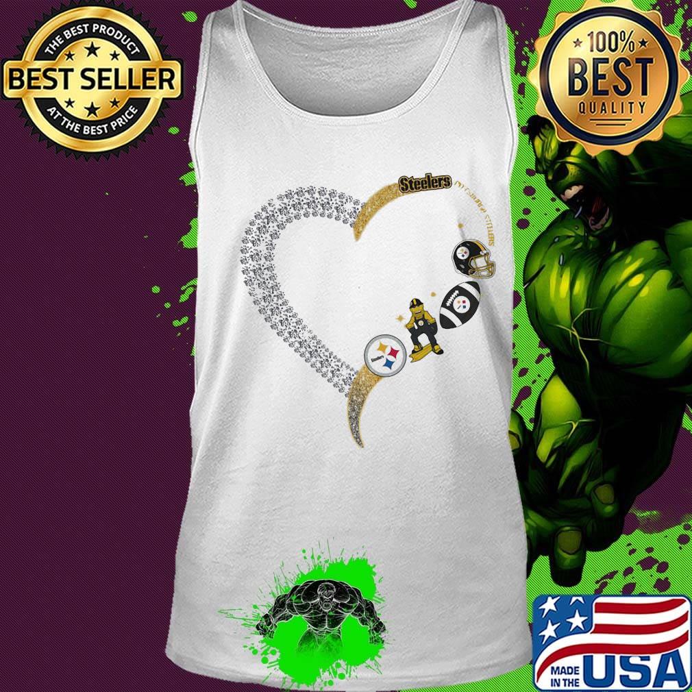 Pittsburgh steelers football logo heart s Tank top Pittsburgh steelers football logo heart s Tank top