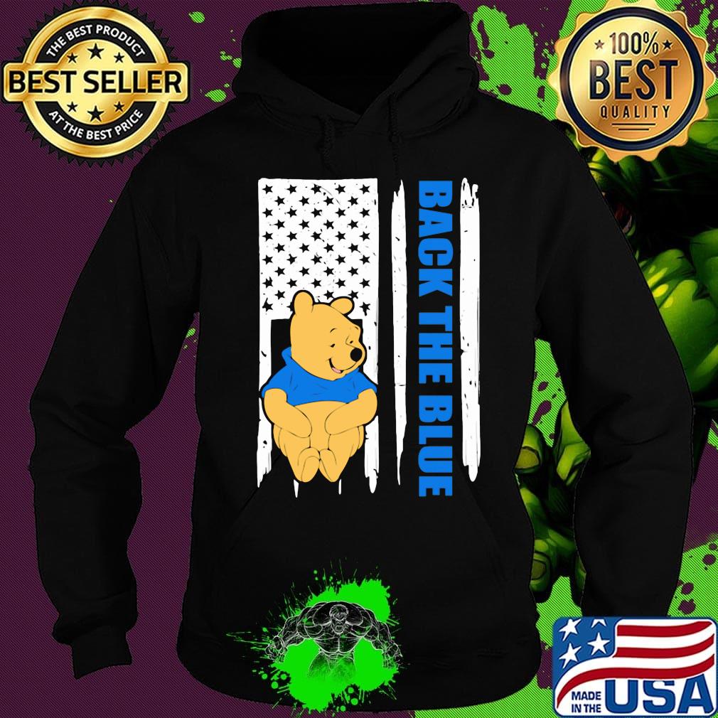 Pooh back the blue american flag independence day s Hoodie Pooh back the blue american flag independence day s Hoodie