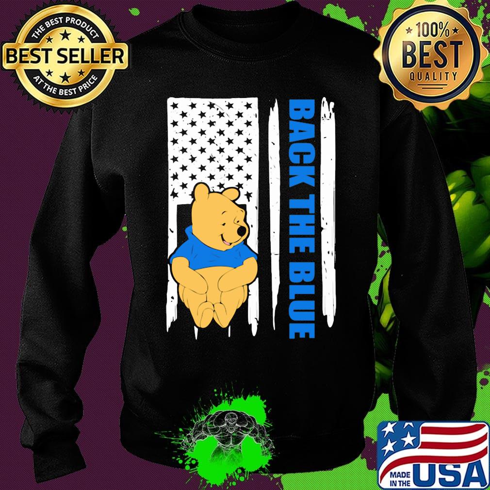 Pooh back the blue american flag independence day s Sweater Pooh back the blue american flag independence day s Sweater