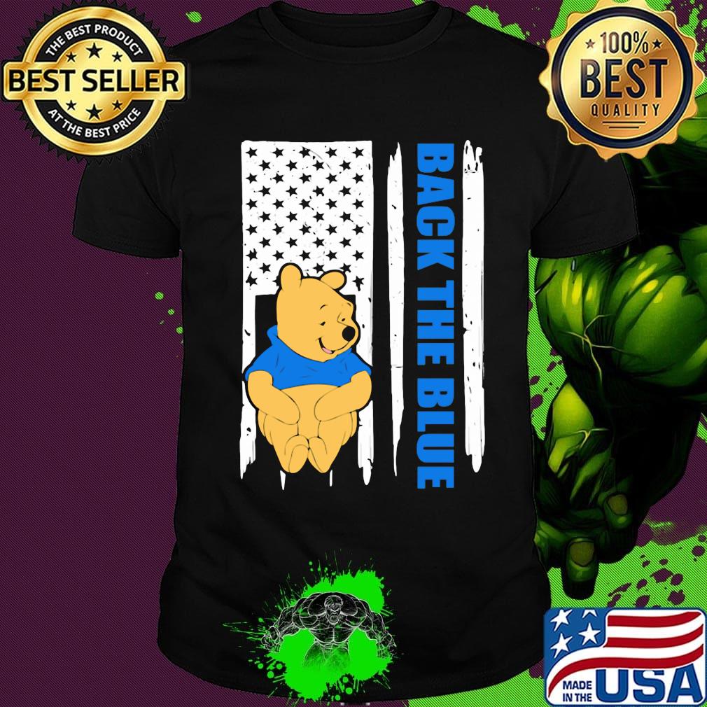 Pooh back the blue american flag independence day shirt Pooh back the blue american flag independence day shirt