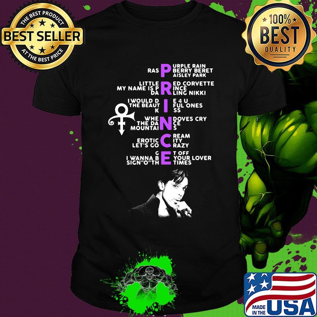 Prince ras purple rain berry beret paisley park little red corvette my name is prince darling nikki shirt