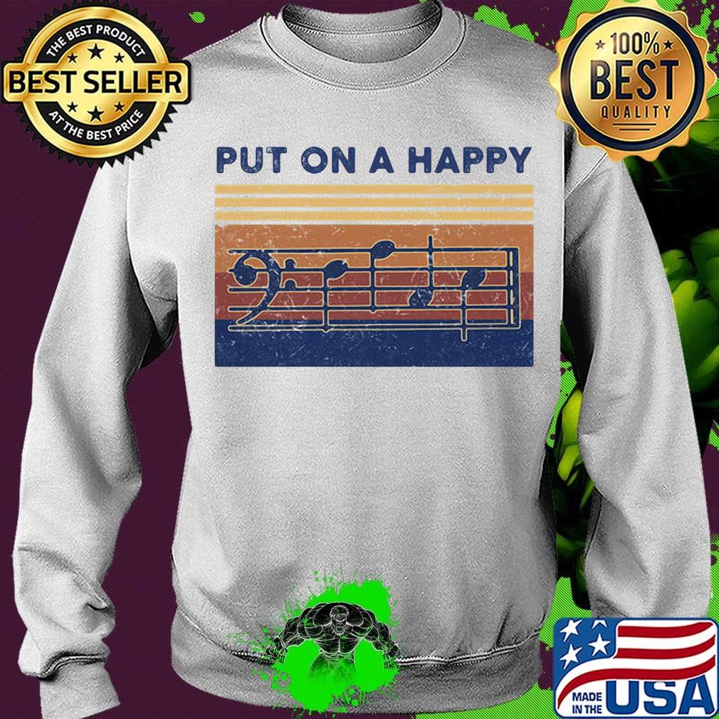 Put on a happy music vintage retro s Sweater Put on a happy music vintage retro s Sweater