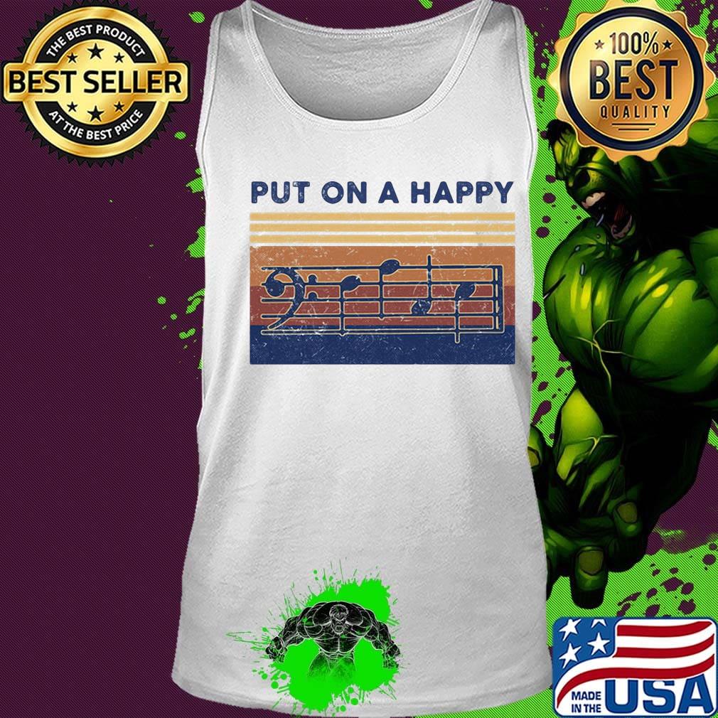 Put on a happy music vintage retro s Tank top Put on a happy music vintage retro s Tank top