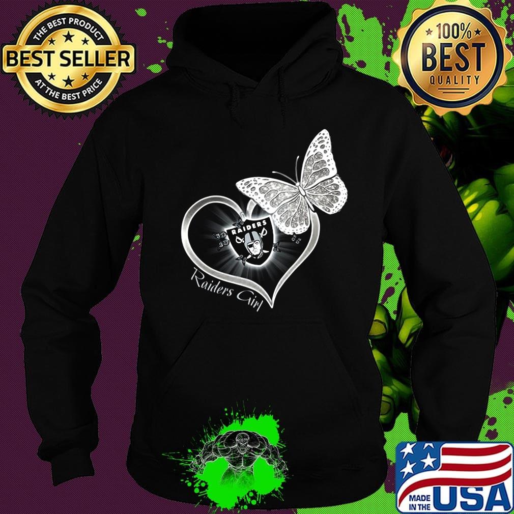 Raiders girl love butterfly s Hoodie Raiders girl love butterfly s Hoodie