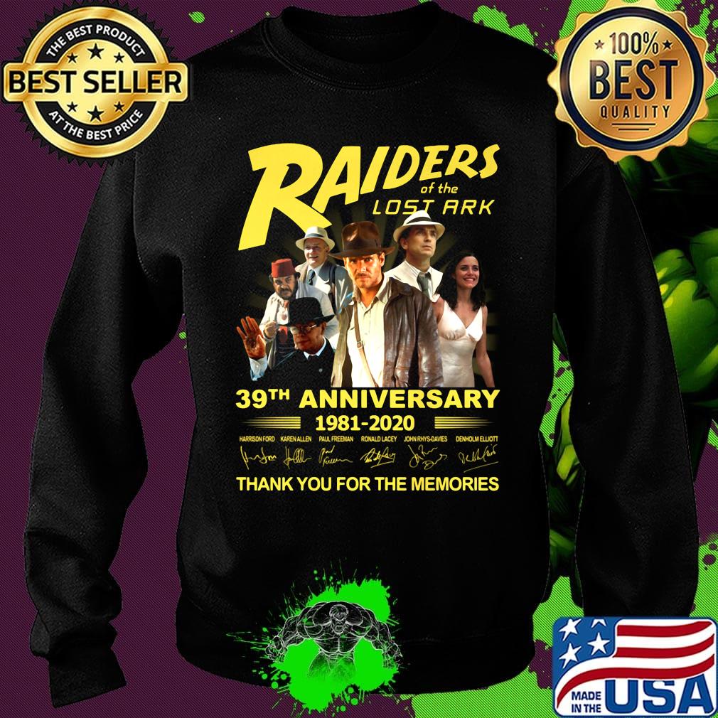 Raiders of the lost ark 39th anniversary 1981 2020 thank you for the memories signatures s Sweater Raiders of the lost ark 39th anniversary 1981 2020 thank you for the memories signatures s Sweater