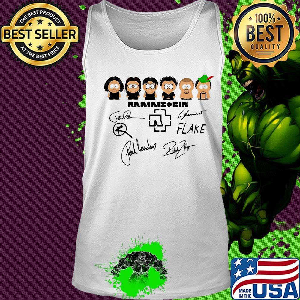 Rammstein band members chibi signatures s Tank top Rammstein band members chibi signatures s Tank top