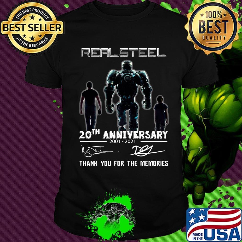 Real steel 20th anniversary 2001 2020 thank you for the memories signatures shirt