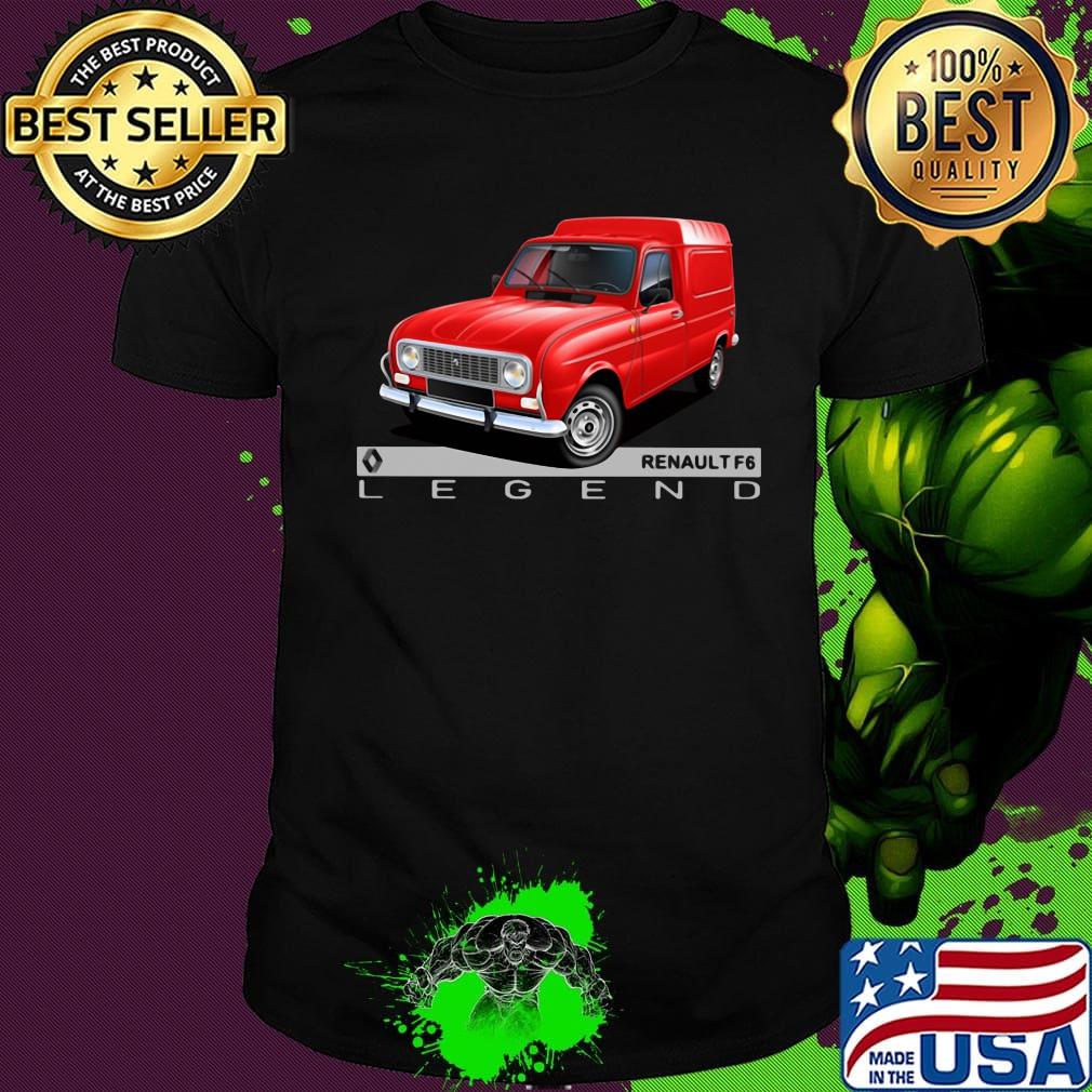 Renault f6 legend logo red car shirt