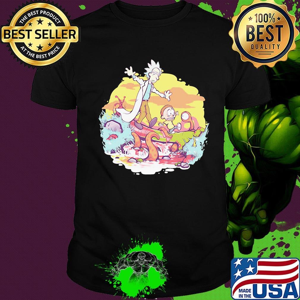 Rick and morty aliens shirt