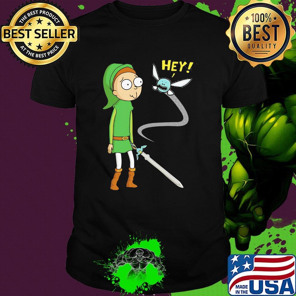 Rick and morty hold sword hey shirt Rick and morty hold sword hey shirt