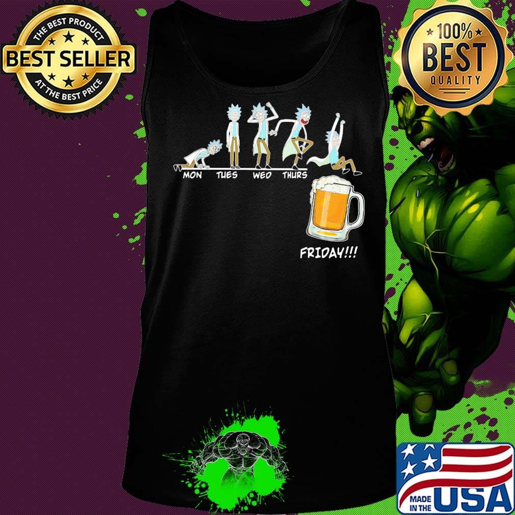 Rick and morty mon tues wed thurs friday beer s Tank top Rick and morty mon tues wed thurs friday beer s Tank top