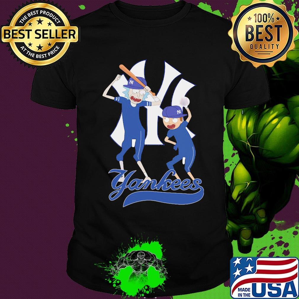 Rick and morty new york yankees baseball players shirt