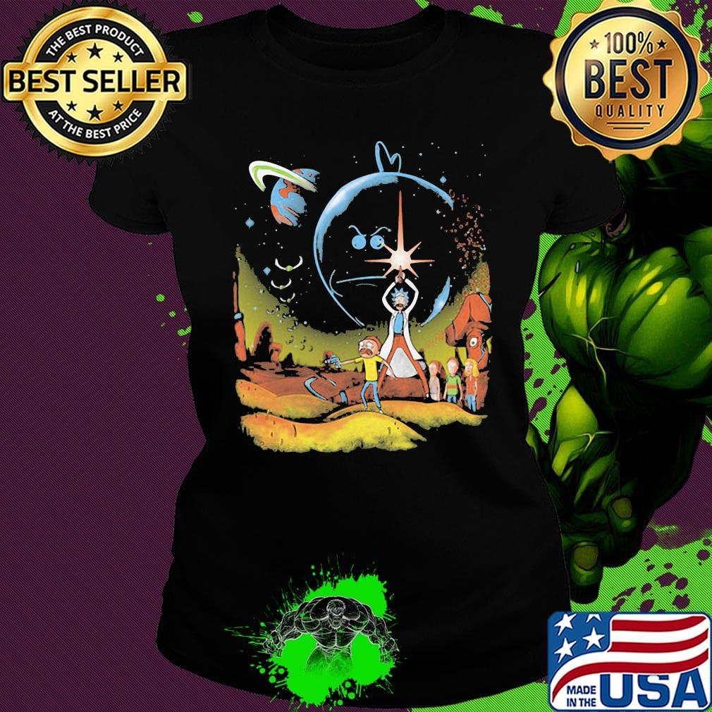 Rick and morty shoots star wars s Ladies tee Rick and morty shoots star wars s Ladies tee
