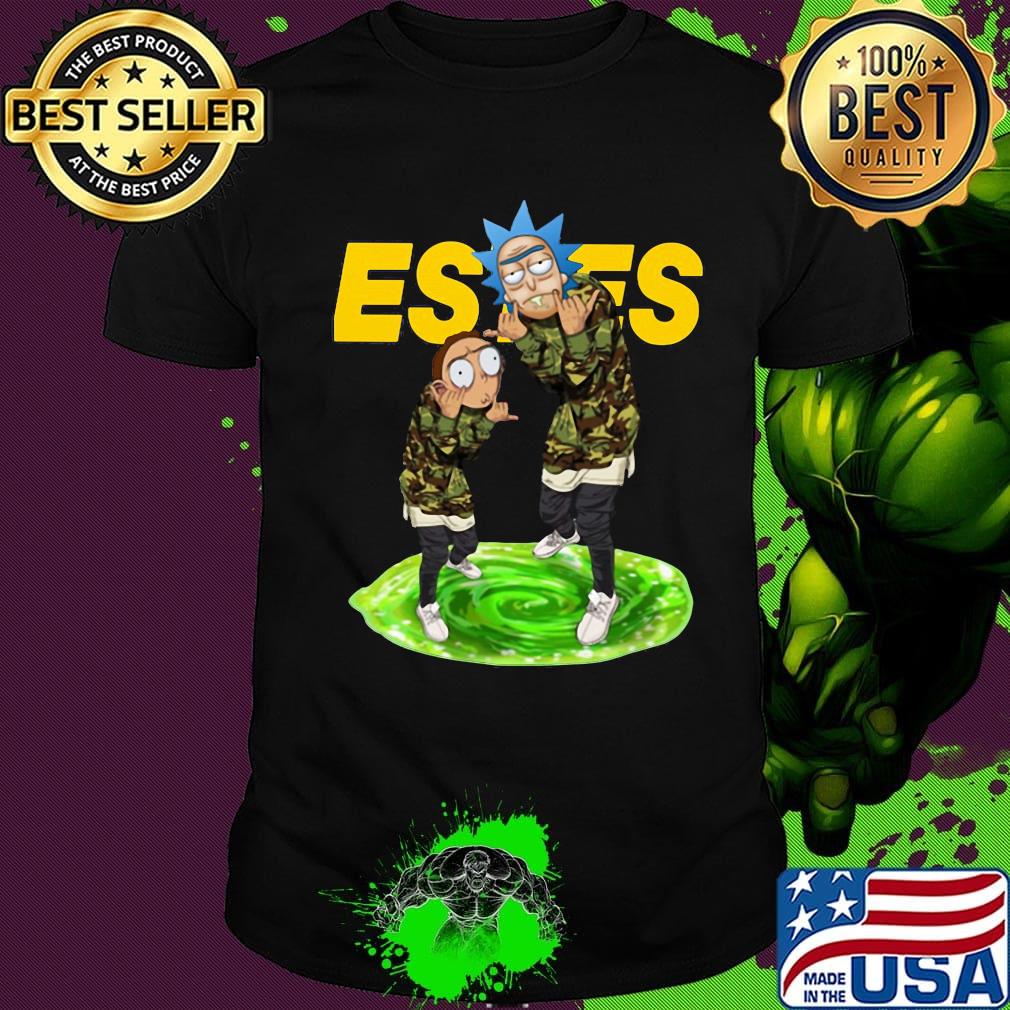 Rick and morty veteran estes logo shirt