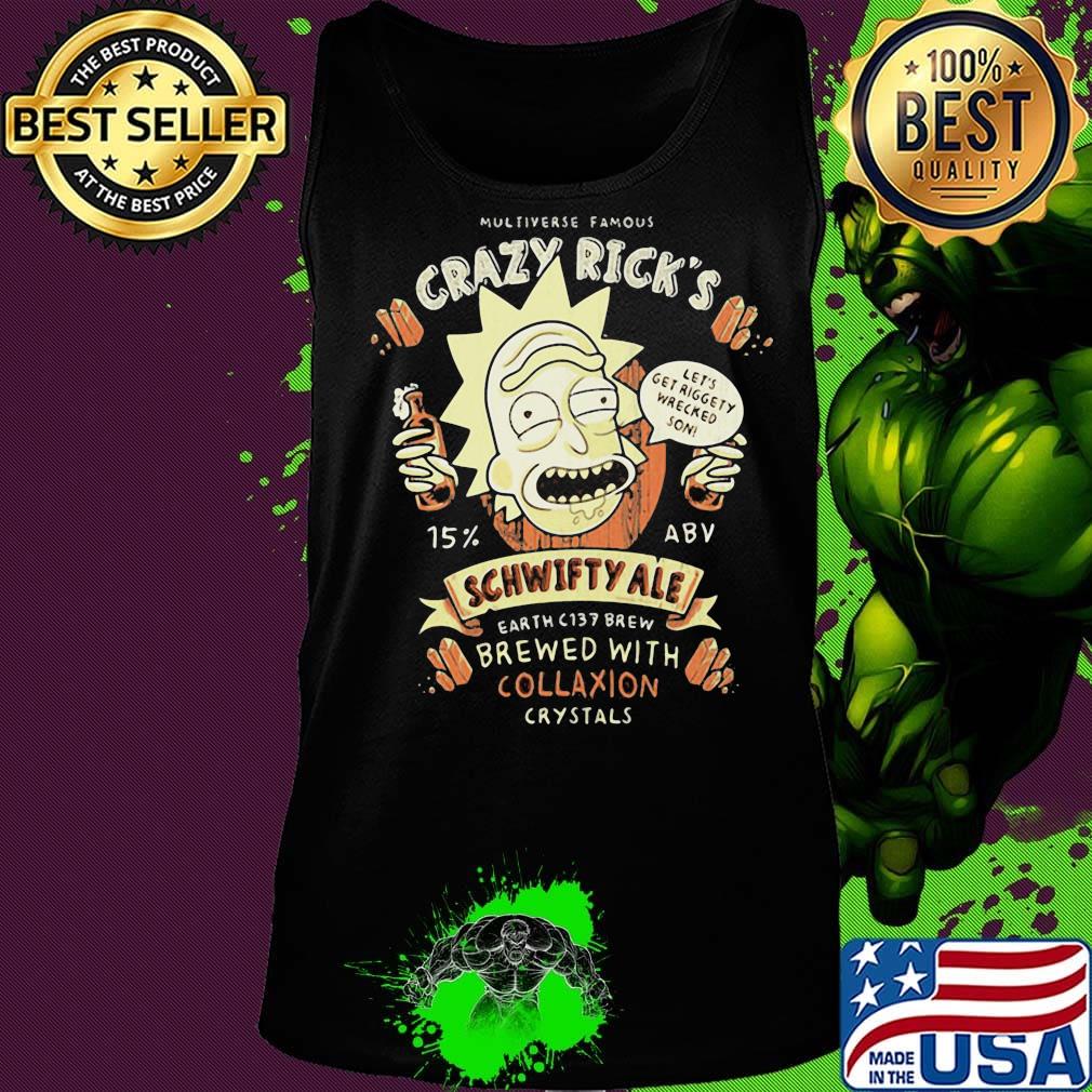 Rick multiverse famous crazy rick’s let’s get riggety wecked son schwifty ale earth c137 brew s Tank top Rick multiverse famous crazy rick’s let’s get riggety wecked son schwifty ale earth c137 brew s Tank top