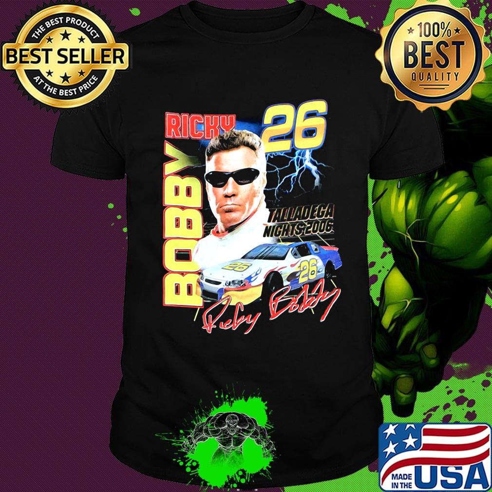Ricky bobby 26 talladega nights 2006 signatures shirt