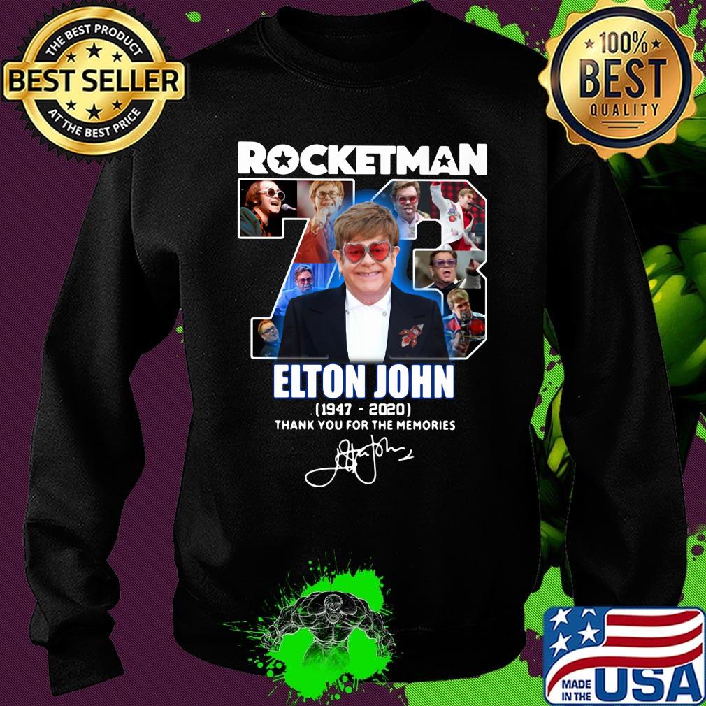 Rocketman 73 elton john 1947 2020 thank you for the memories signature s Sweater Rocketman 73 elton john 1947 2020 thank you for the memories signature s Sweater