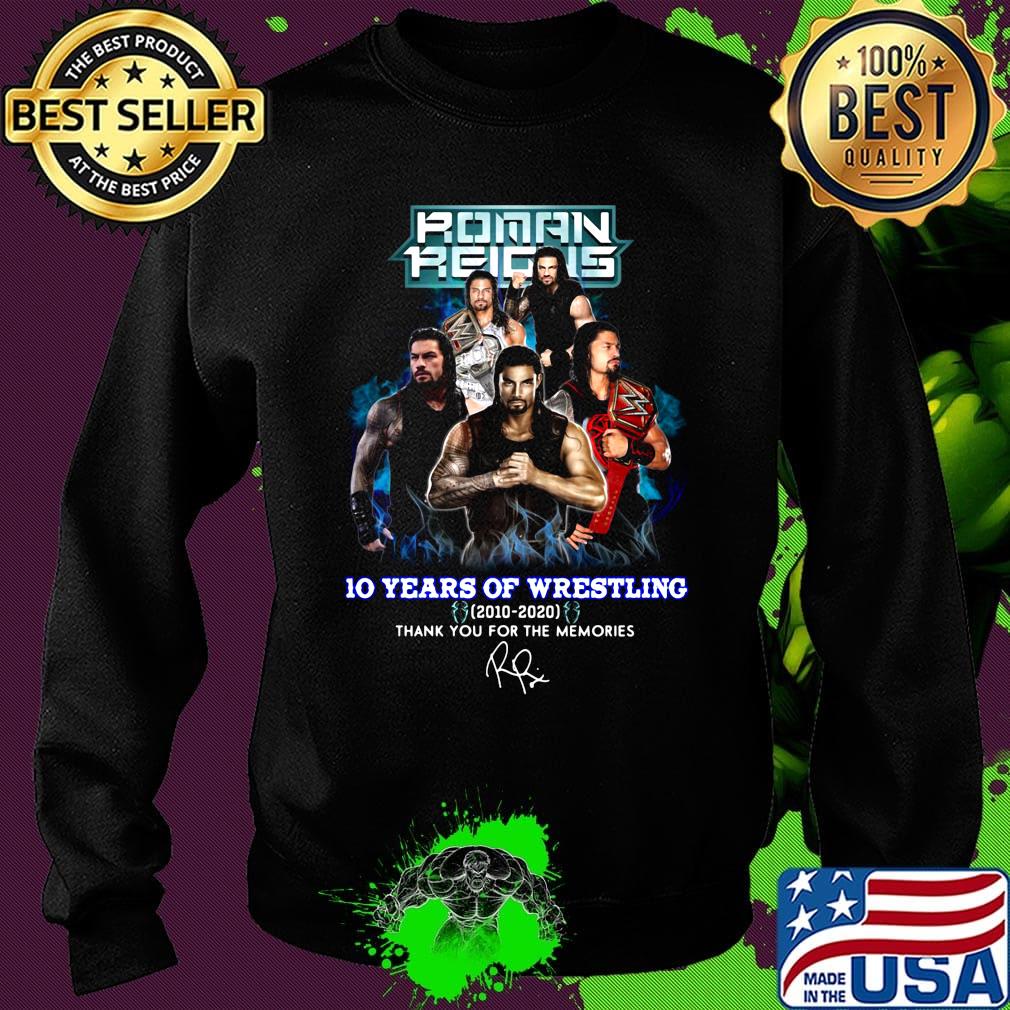 Roman reigns 10 years of wrestling 2010 2020 smoke thank you for the memories signature s Sweater Roman reigns 10 years of wrestling 2010 2020 smoke thank you for the memories signature s Sweater