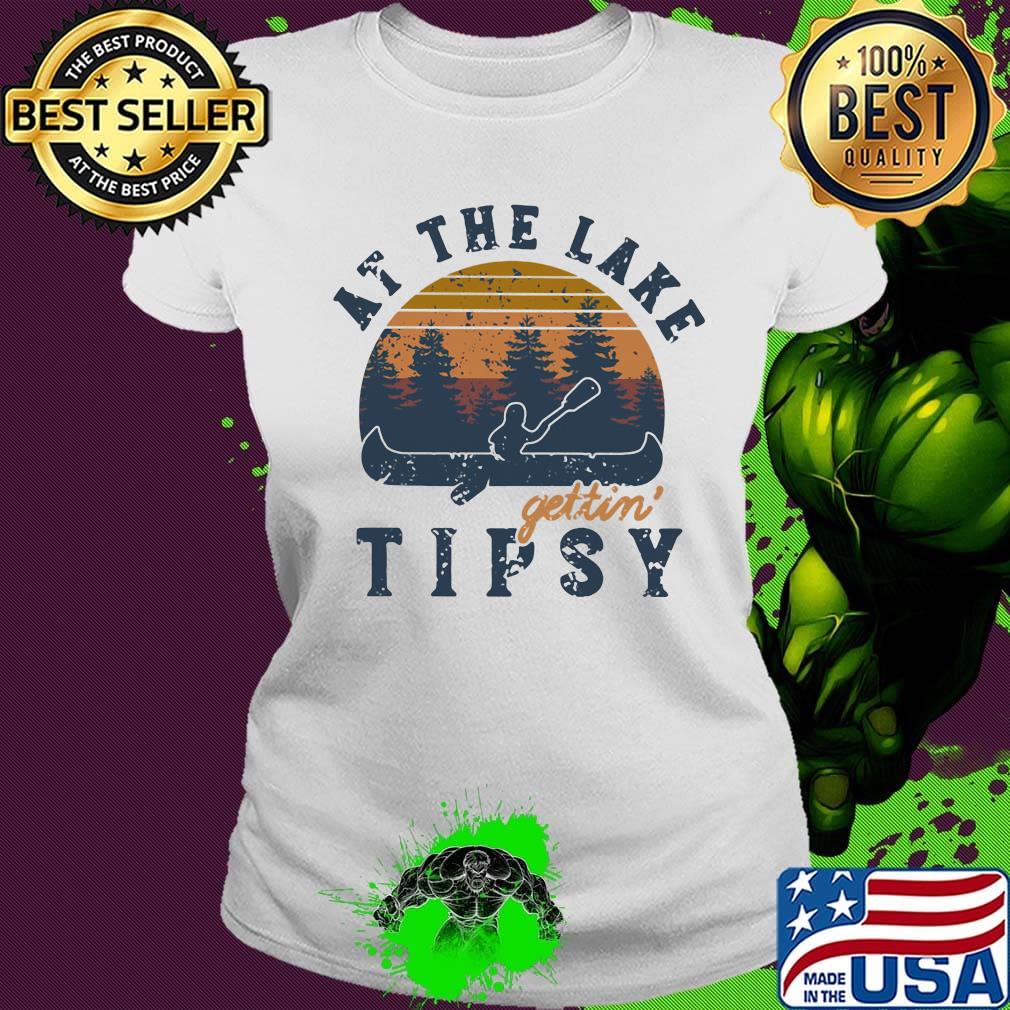 Rowing at the lake gettin tipsy vintage retro s Ladies tee Rowing at the lake gettin tipsy vintage retro s Ladies tee