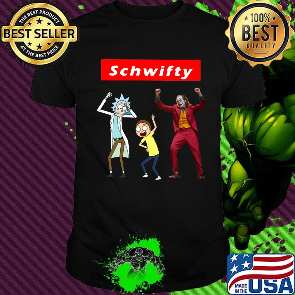 Schwifty Joker Rick and Morty jump shirt