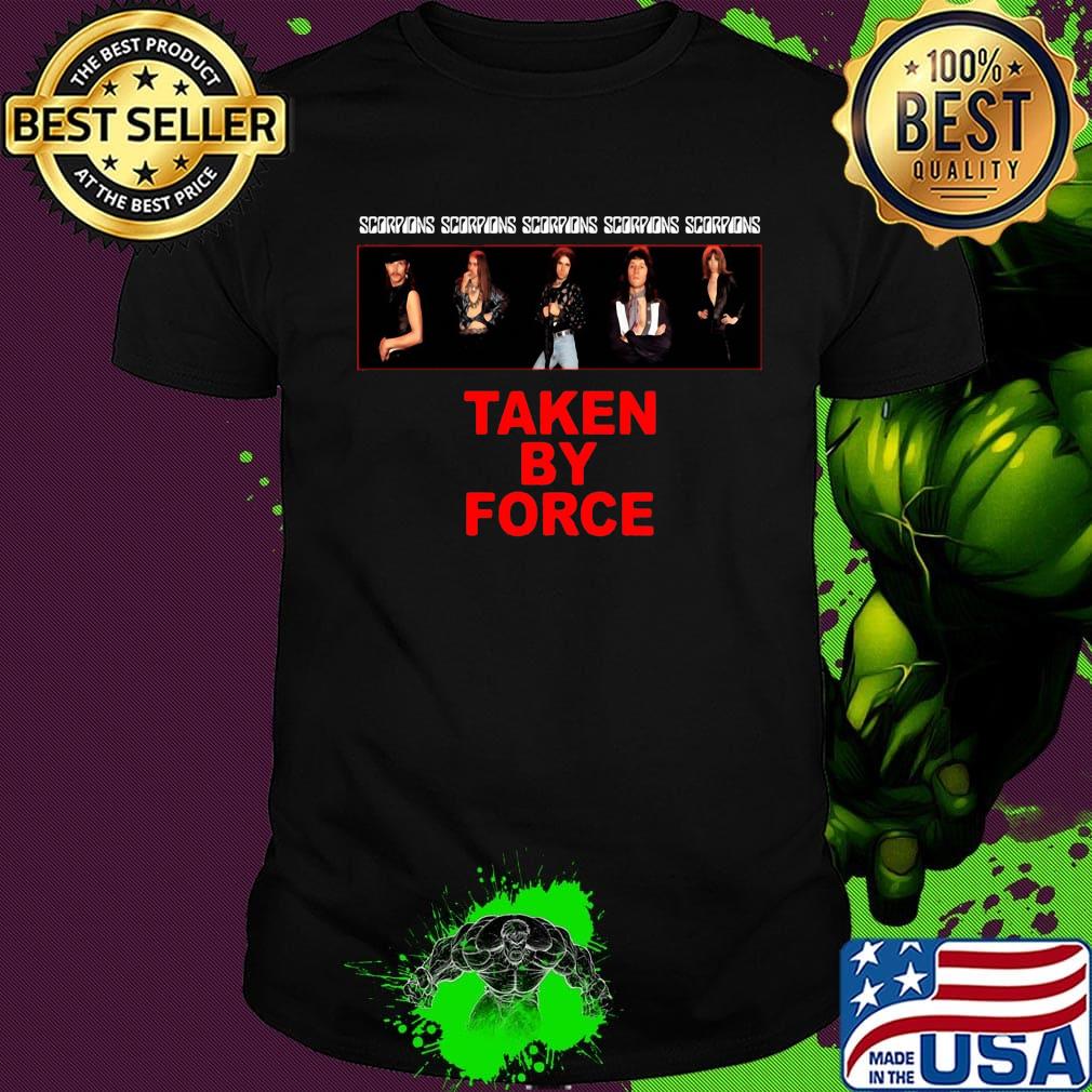 Scorpions band take by force shirt