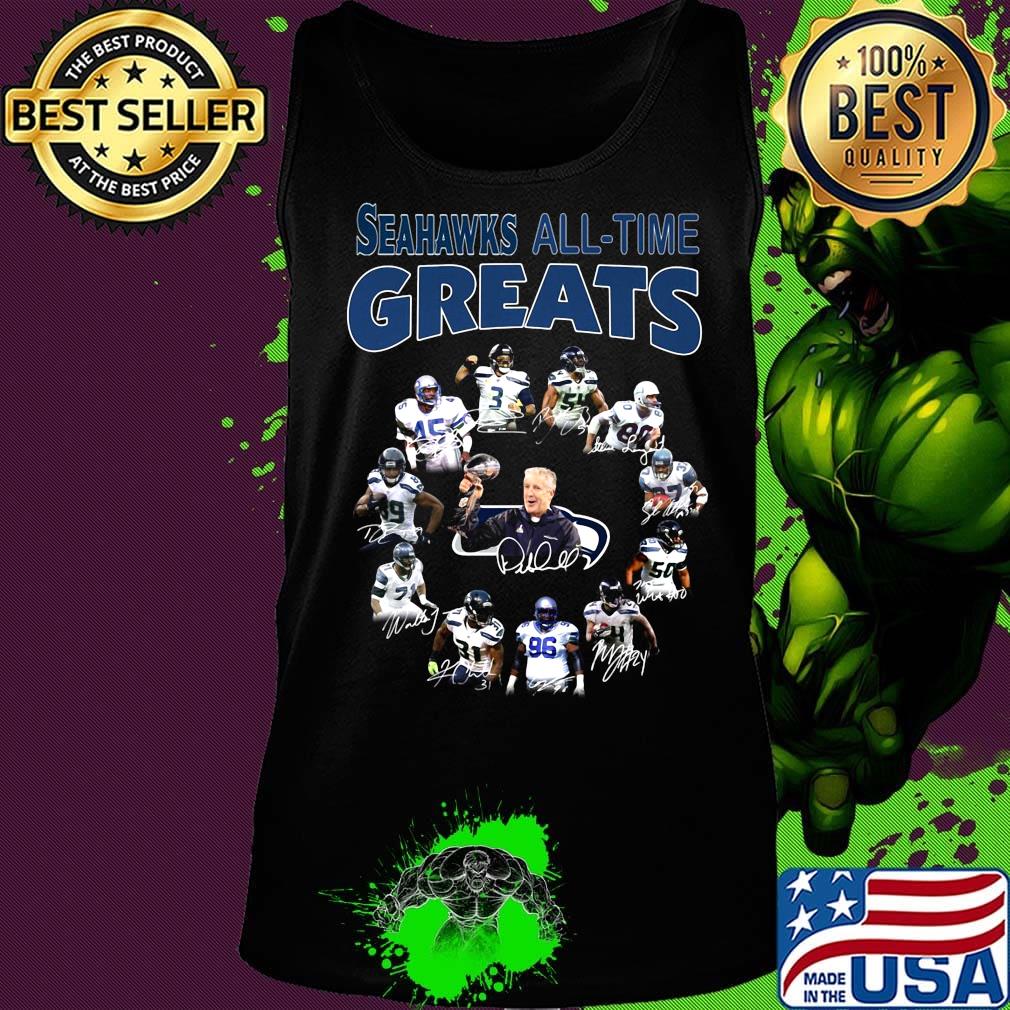 Seattle seahawks all-time great signatures s Tank top Seattle seahawks all-time great signatures s Tank top