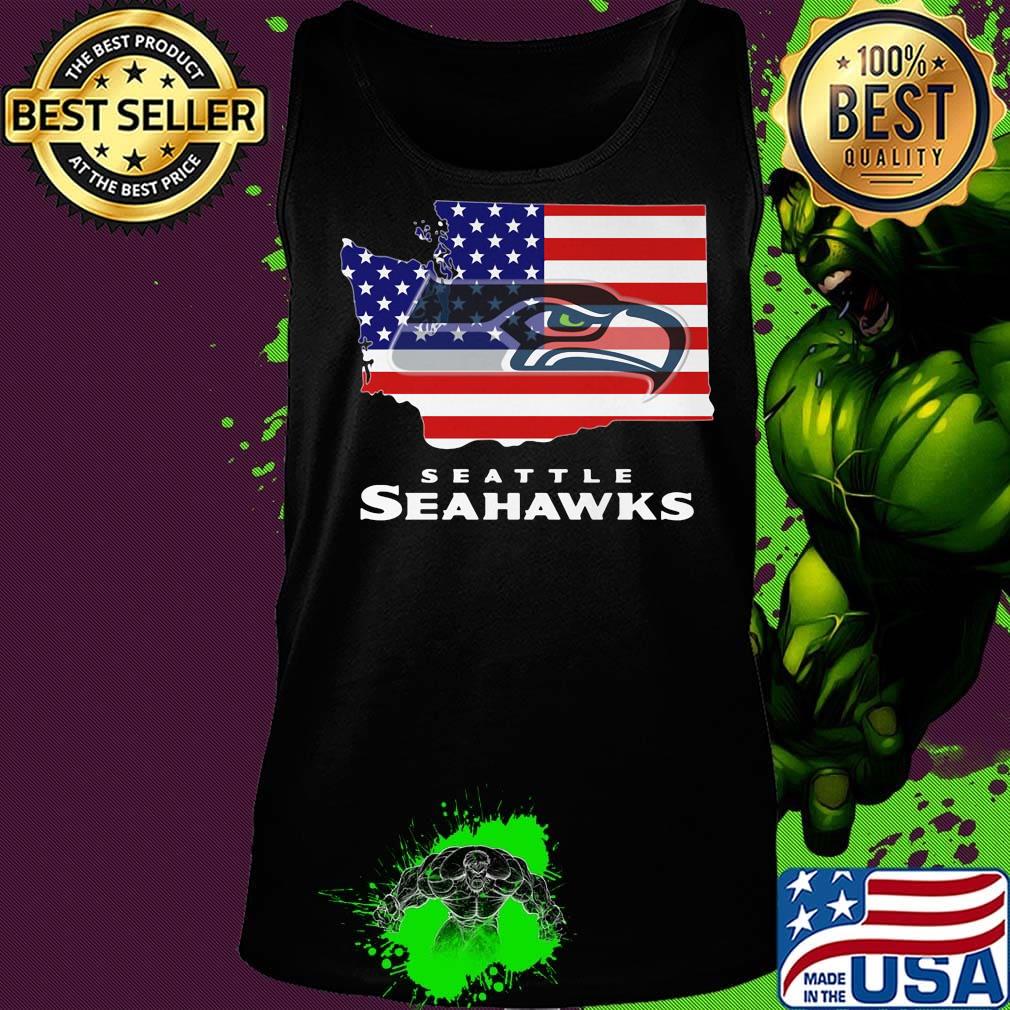 Seattle seahawks american flag happy independence day s Tank top Seattle seahawks american flag happy independence day s Tank top