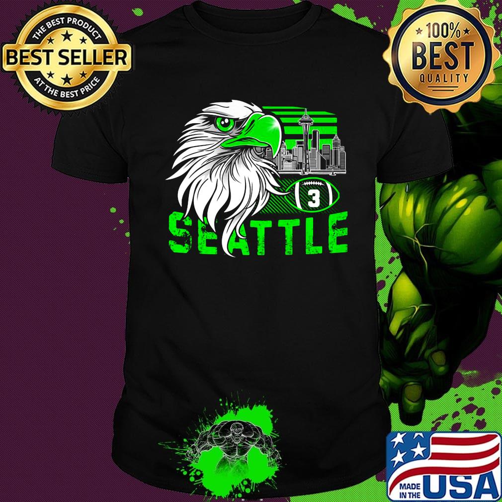 Seattle seahawks football eagles city shirt