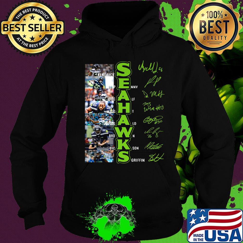 Seattle seahawks football players signatures s Hoodie Seattle seahawks football players signatures s Hoodie