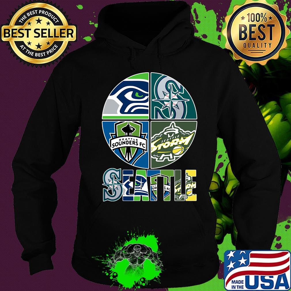 Seattle seahawks mariners beattle sounders fc logo s Hoodie Seattle seahawks mariners beattle sounders fc logo s Hoodie