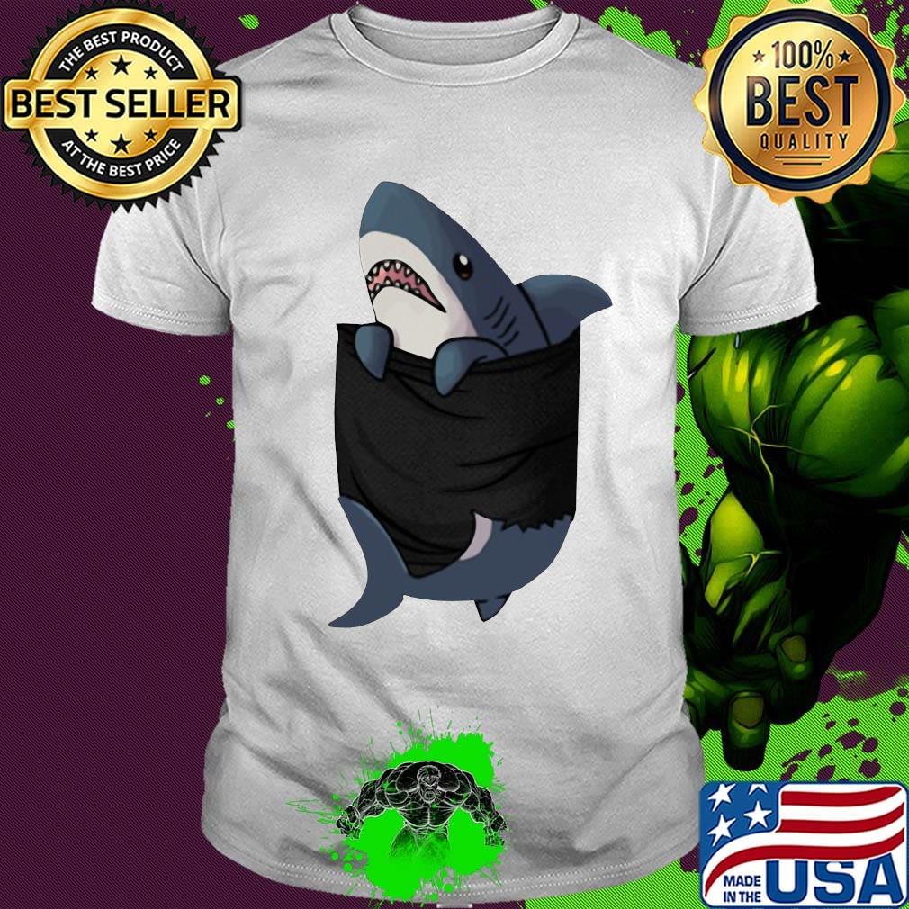 Sharks are wrapped in black cloth he's annoyed shirt