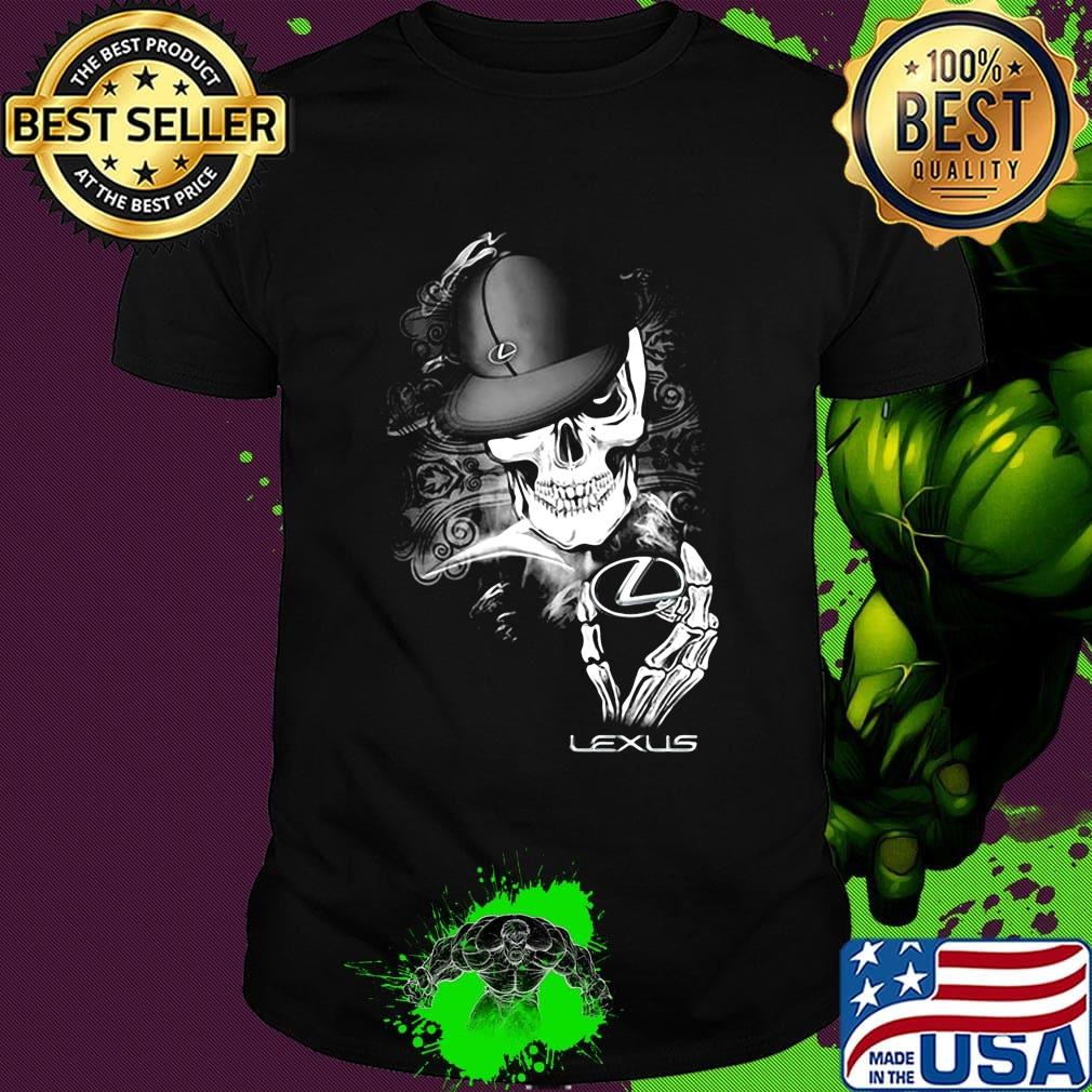 Skeleton skull lexus logo shirt