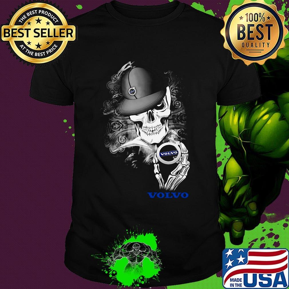 Skeleton skull volvo logo shirt