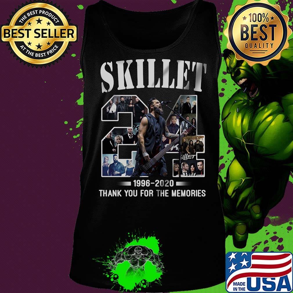 Skillet 24 1996 2020 thank you for the memories signature s Tank top Skillet 24 1996 2020 thank you for the memories signature s Tank top