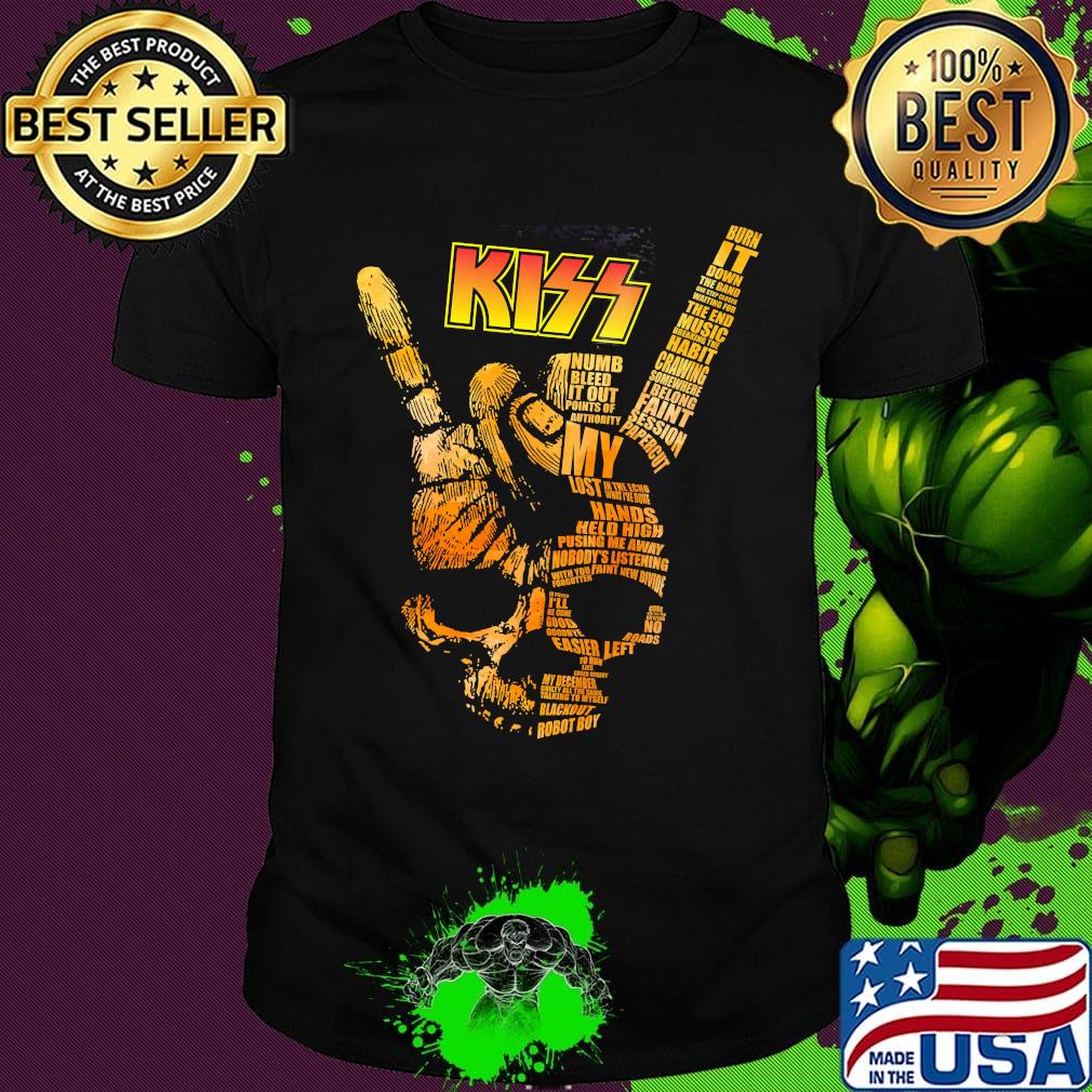 Skull hand kiss numb bleed it out points of authority my lost shirt
