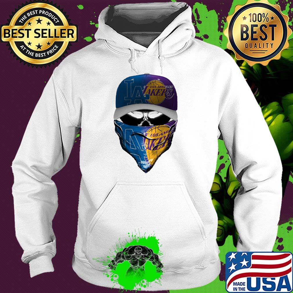 Skull mask los angeles dodgers and los angeles lakers s Hoodie Skull mask los angeles dodgers and los angeles lakers s Hoodie